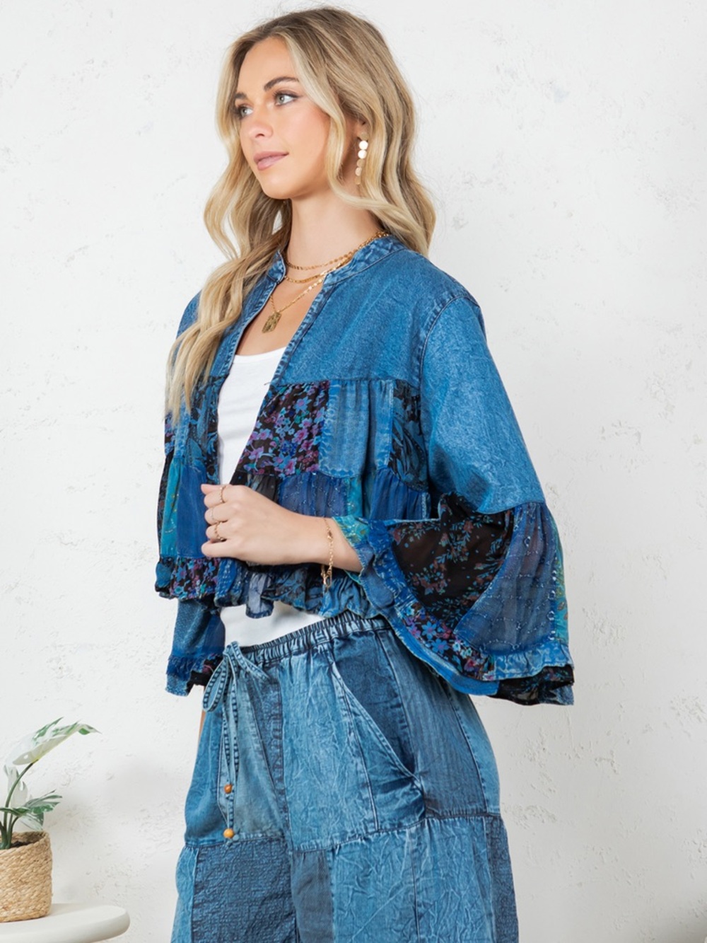 Boho Patchwork Jacket - Picture 6 of 7